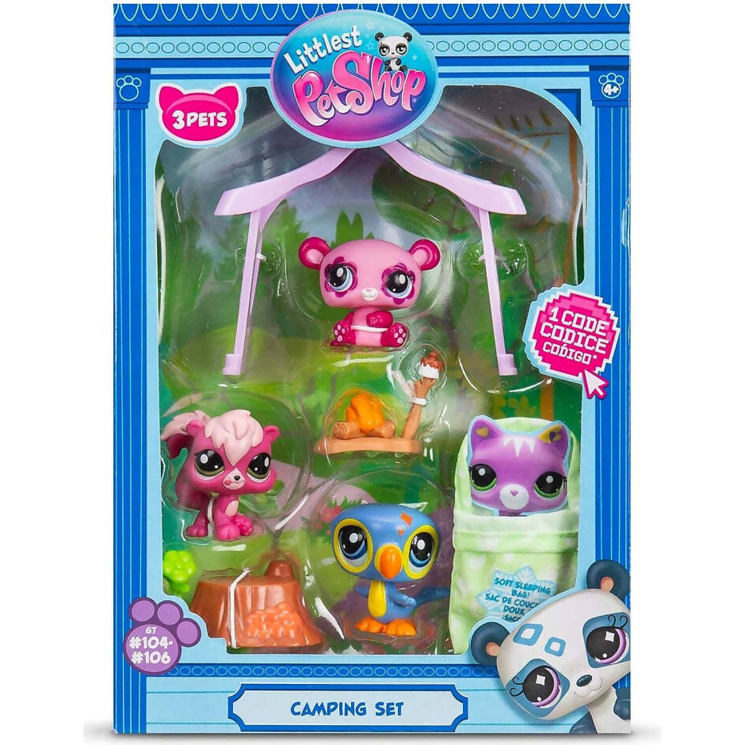 Littlest Pet Shop - Camping Set 3 Pack Figurine Playset