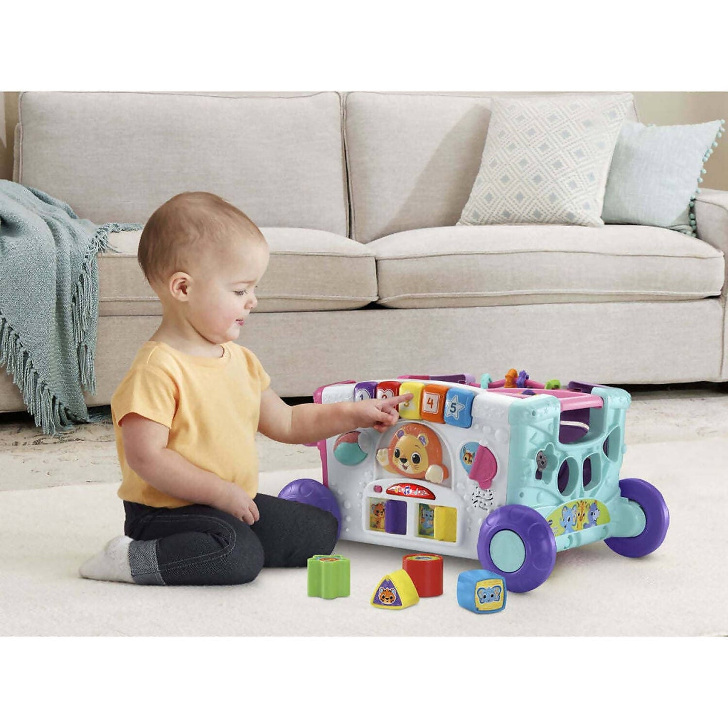 VTech - Sort & Discover Activity Wagon Pink