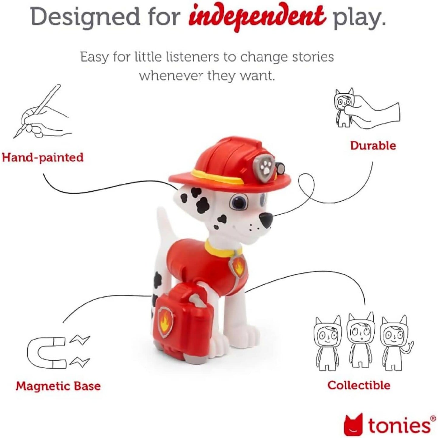 Tonies - Paw Patrol Marshall: Tonie Audio Character (Toniebox Not Included)