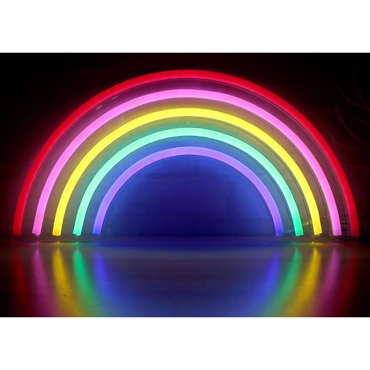Cotton Candy - Rainbow LED Neon Light Wall Sign Multicoloured 15-inch USB Powered