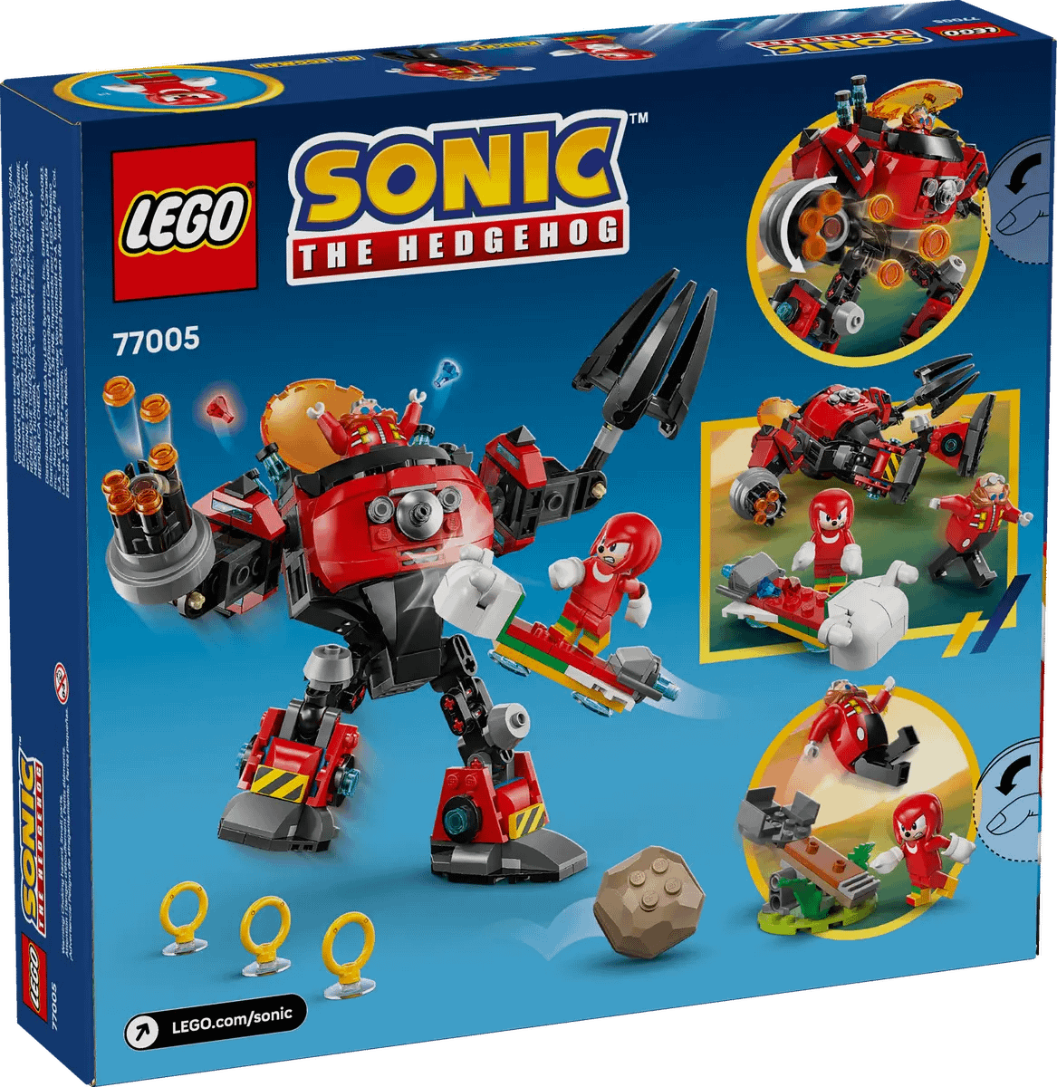 LEGO 77005 Knuckles vs. Dr. Eggman Egg Crusher Mech - Sonic the Hedgehog