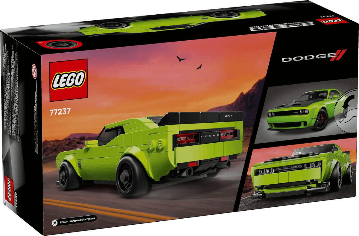 LEGO 77237 Dodge Challenger SRT Hellcat Sports Car - SPEED Champions