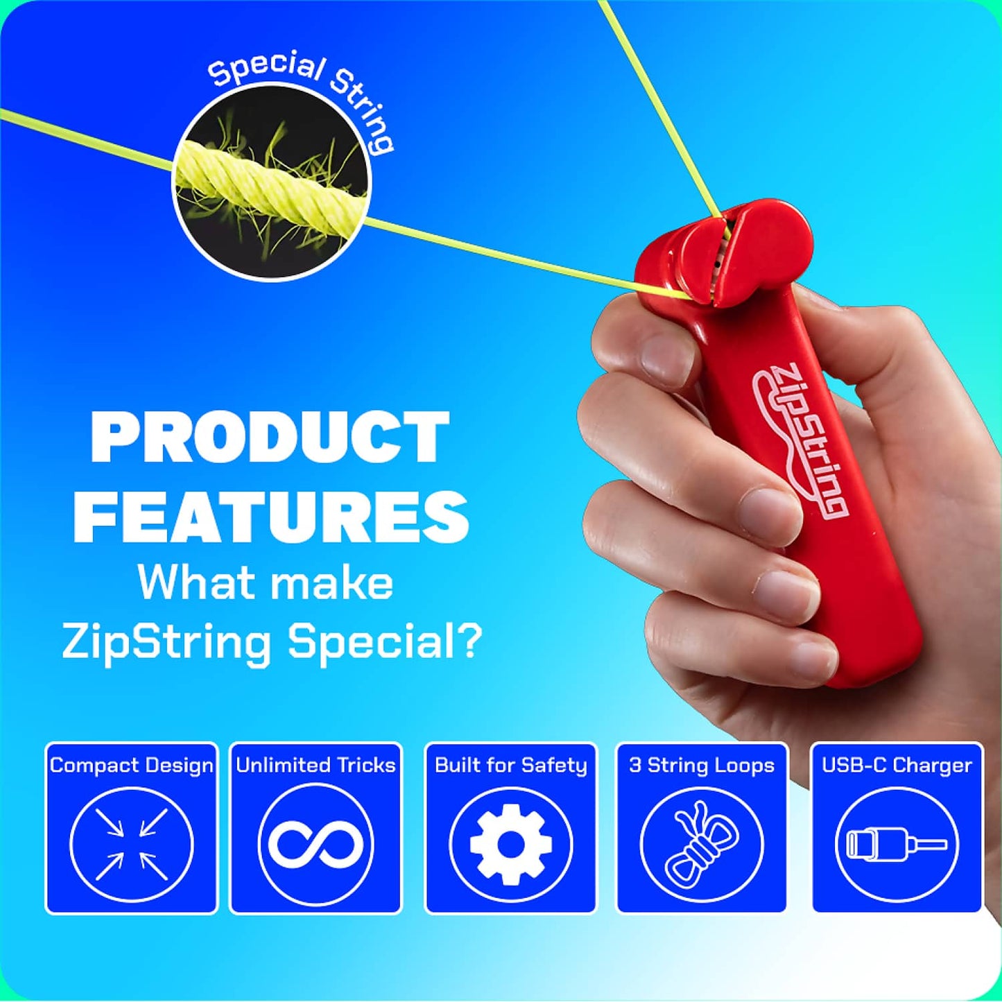 ZipString - Original Bodacious Blue