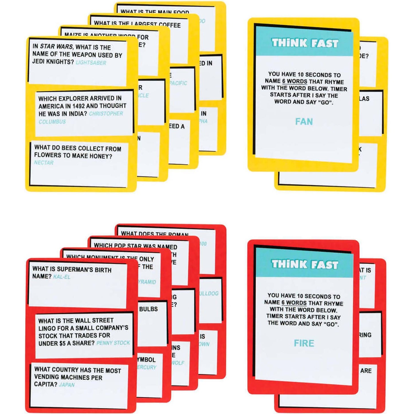 Moose Games - Who Knows More? Kids or Adults Trivia Card Game