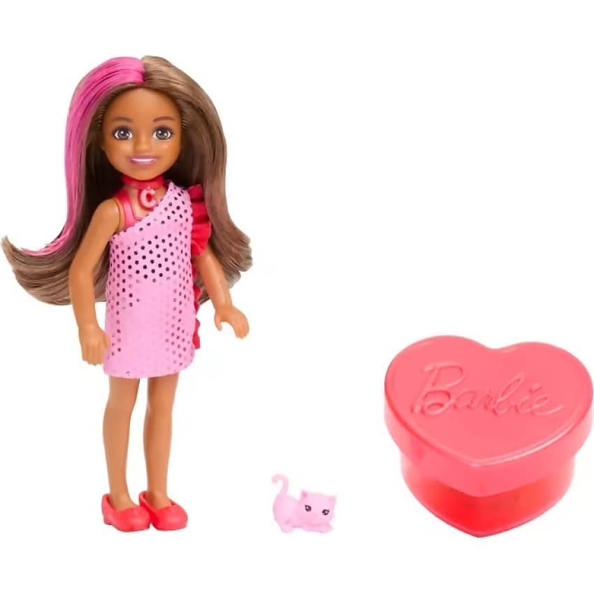 Barbie - Barbie Party Unboxed Glam Party Chelsea 5 Surprises! - Mattel