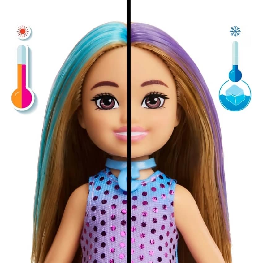 Barbie - Barbie Party Unboxed Glam Party Chelsea 5 Surprises! - Mattel