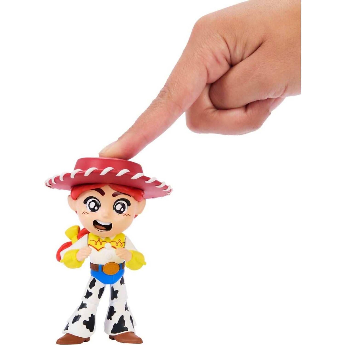 Disney Pixar - Toy Story Click Figs Cowgirl Jessie Toy with Pop Up Action Move 3.5-inch Figure - Mattel