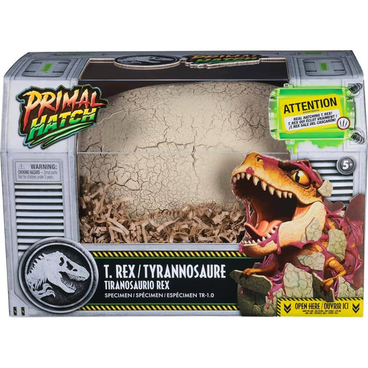Jurassic World - Primal Hatch T.Rex Interactive Toy Dinosaur & Egg