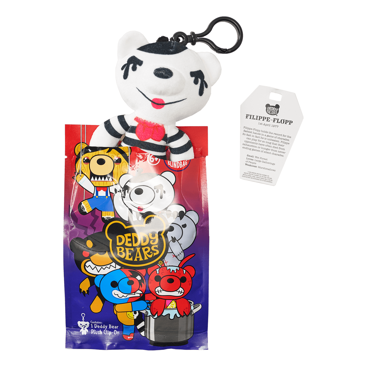 Deddy Bears - Series 4 Edition Mystery Blind Bag – 12cm Plush Clip-On - Jasnor