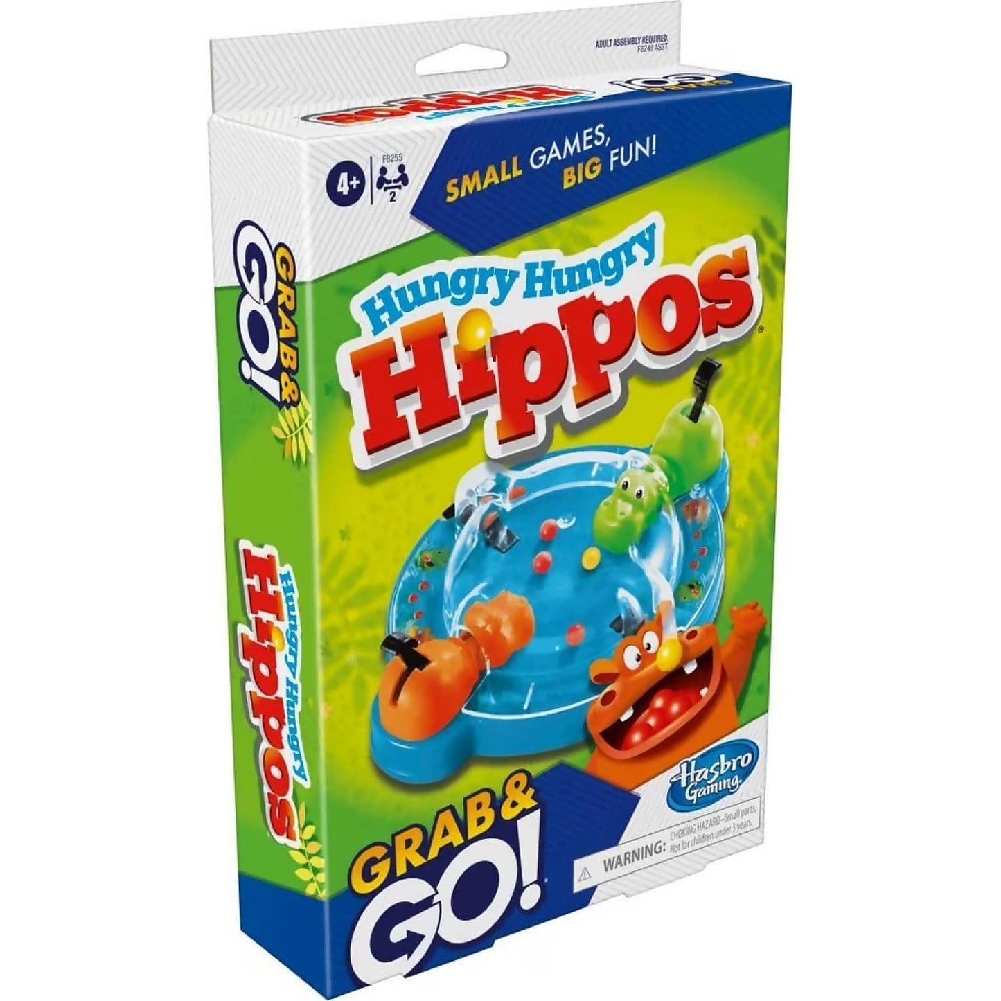 Hasbro Gaming - Hungry Hungry Hippo Grab & Go! Portable Travel Board Game