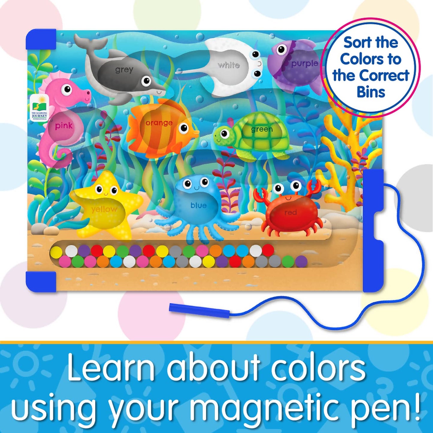 The Learning Journey - Sort & Learn Magnetic Puzzle - Colours