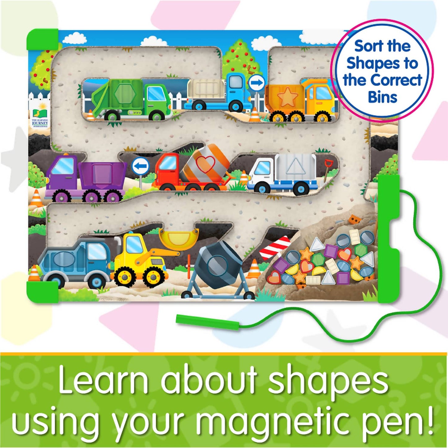 The Learning Journey - Sort & Learn Magnetic Puzzle - Shapes