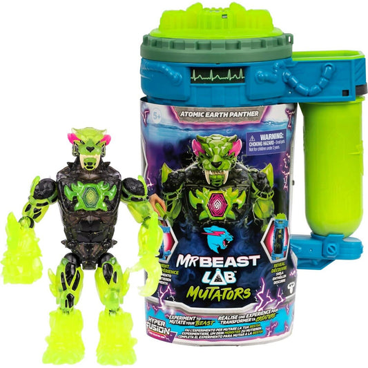MrBeast Lab - Mutators Atomic Earth Panther Hyper Fusion Series Action Figure