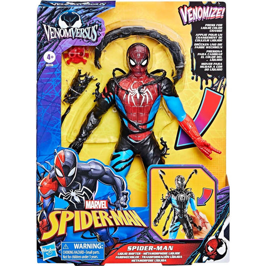 Marvel Spider-Man - VenomVersus Spider-Man Liquid Shifter Colour Change 11-inch Action Figure - Hasbro