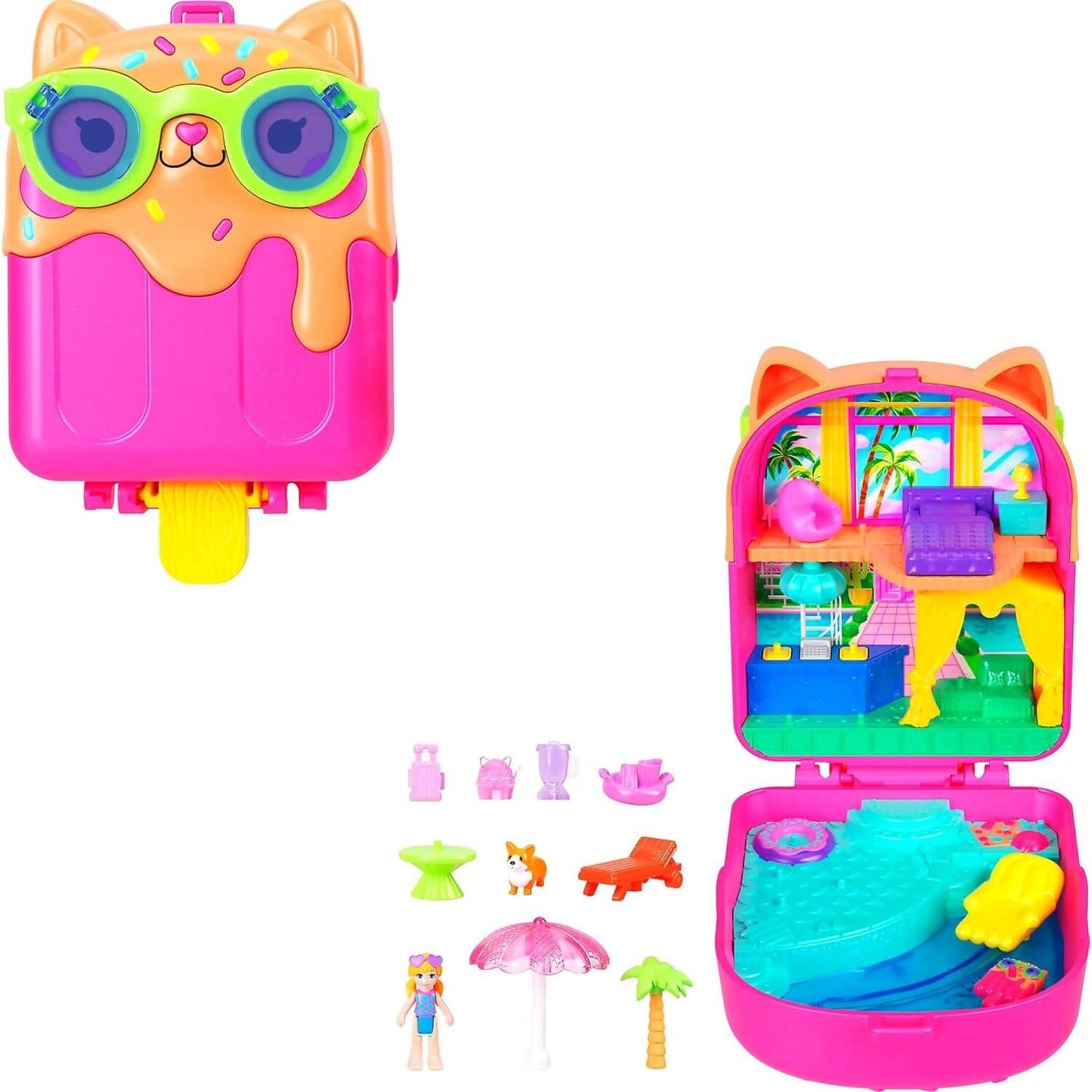 Polly Pocket - Kitty Popsicle Resort Compact Playset - Mattel