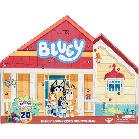 Bluey - Bluey's Surprises Countdown Calendar for any Occasion 20 Gifts Inside