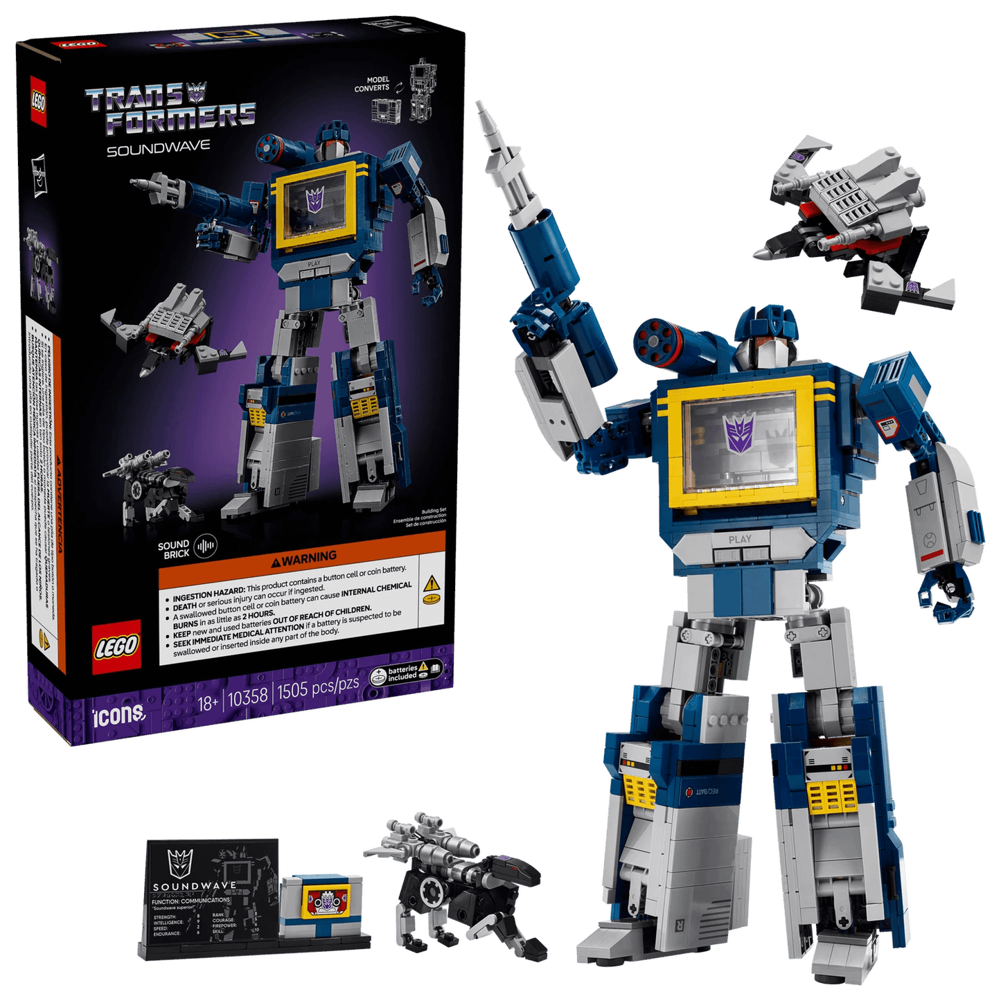 LEGO 10358 Transformers: Soundwave - ICONS