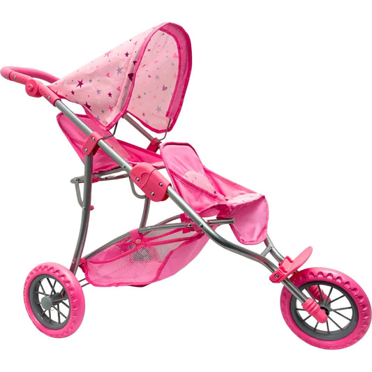 Playworld - Stars & Hearts Doll Twin Jogger - Pink