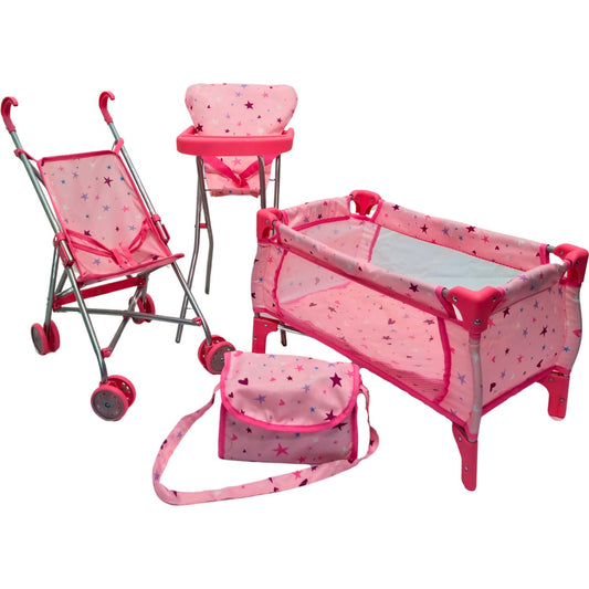 Playworld - Doll Starter Set with Stars and Love Hearts - Role-Play