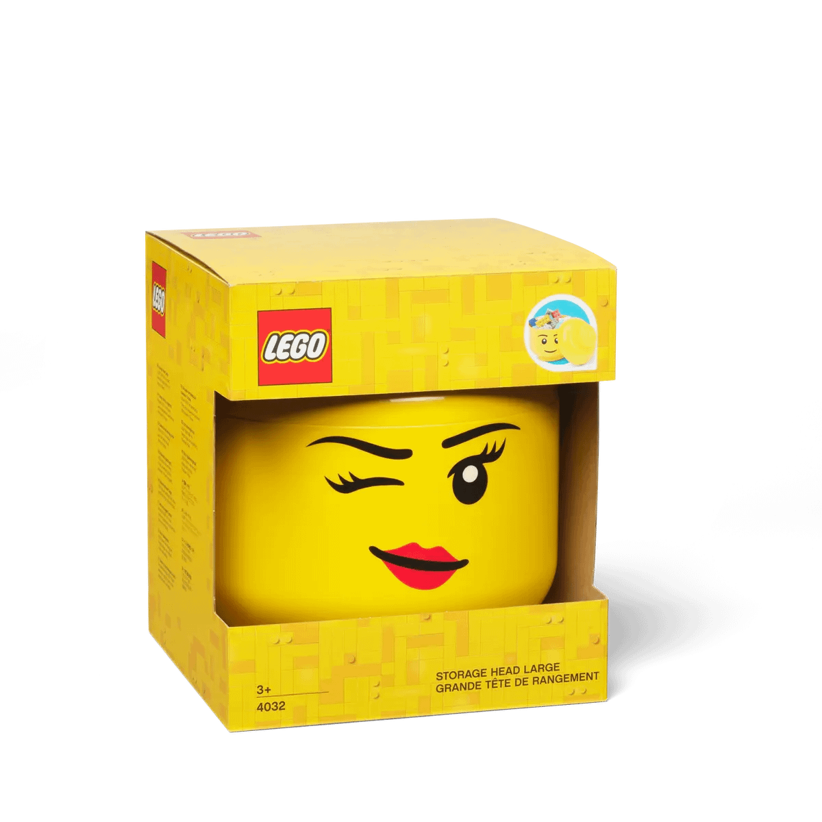 LEGO Storage Head Girl Winking Large - Room Copenhagen