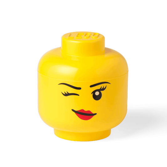 LEGO Storage Head Girl Winking Large - Room Copenhagen