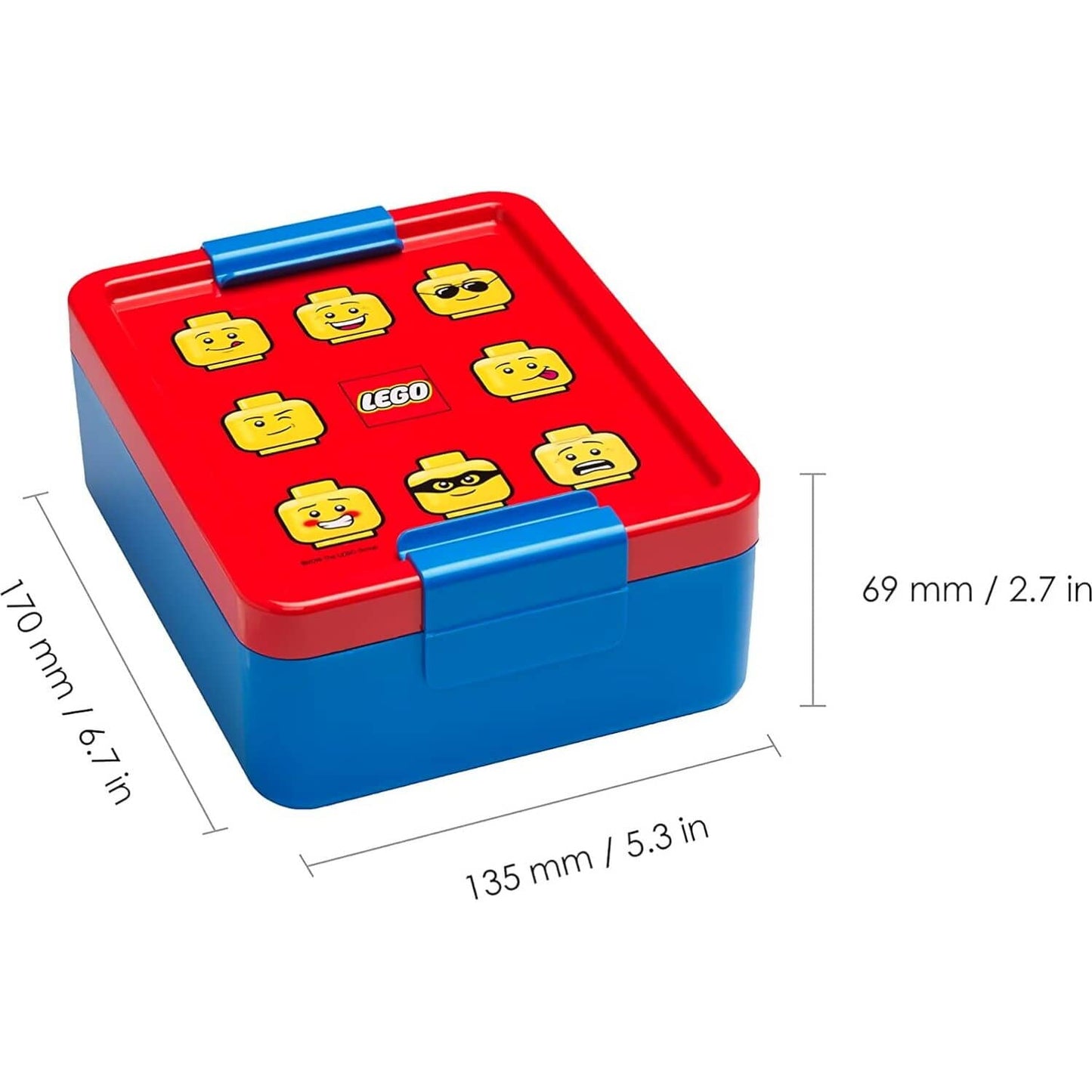 LEGO Minifigure Lunch Set Iconic Boy Red/Blue - Room Copenhagen