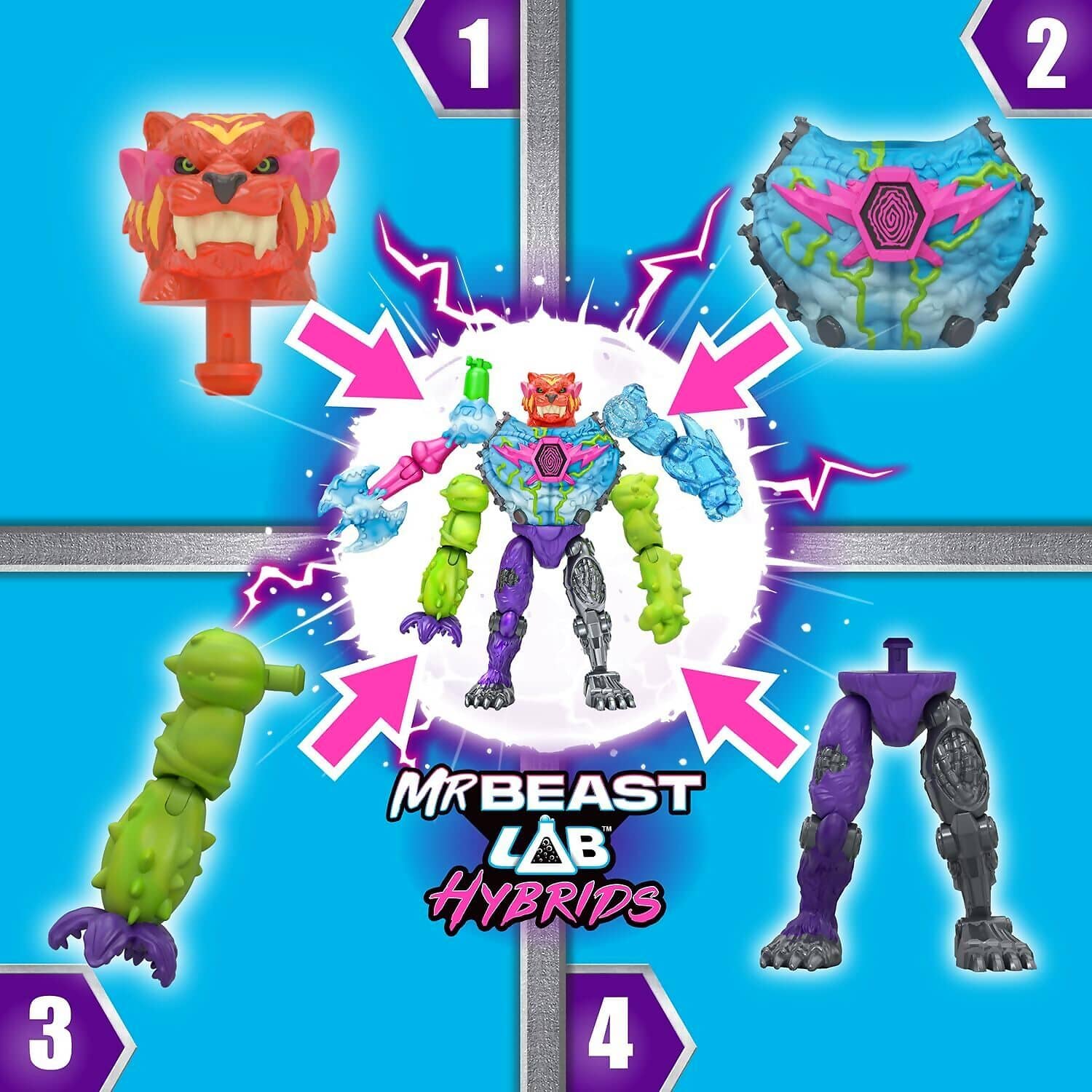 MrBeast Lab - Hybrids Hyper Fusion Hybrid Lab Mega Pack to Mix & Match 5 Hybrids