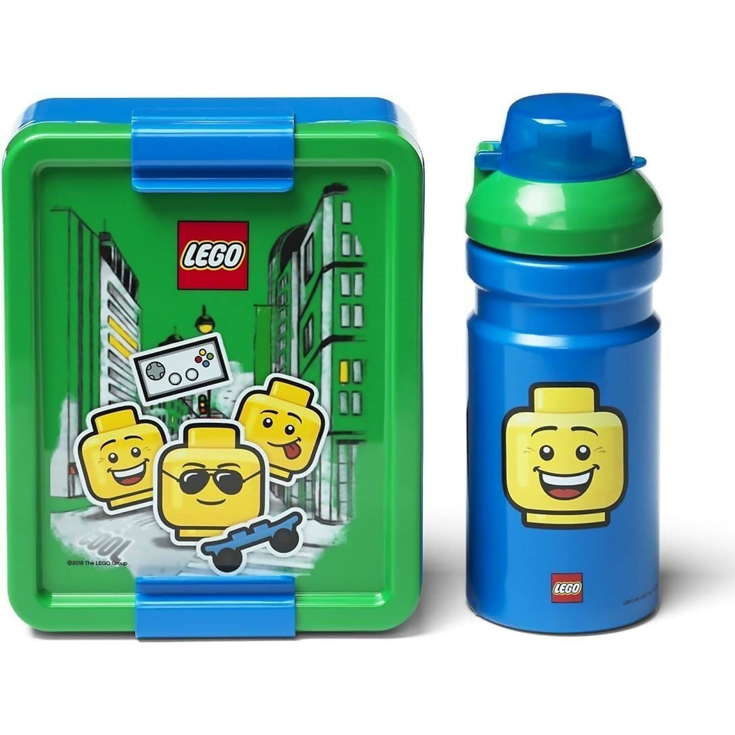 LEGO Minifigure Lunch Set Iconic Green/Blue - Room Copenhagen