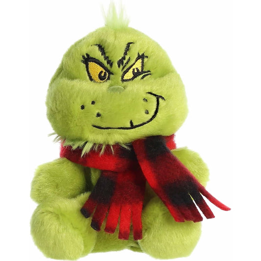 Cotton Candy - Palm Pals Dr. Seuss The Grinch with Scarf 13cm - Plush Christmas