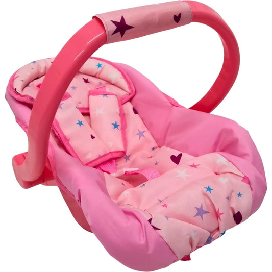 Playworld - Stars Doll Carry Car Seat - Pink