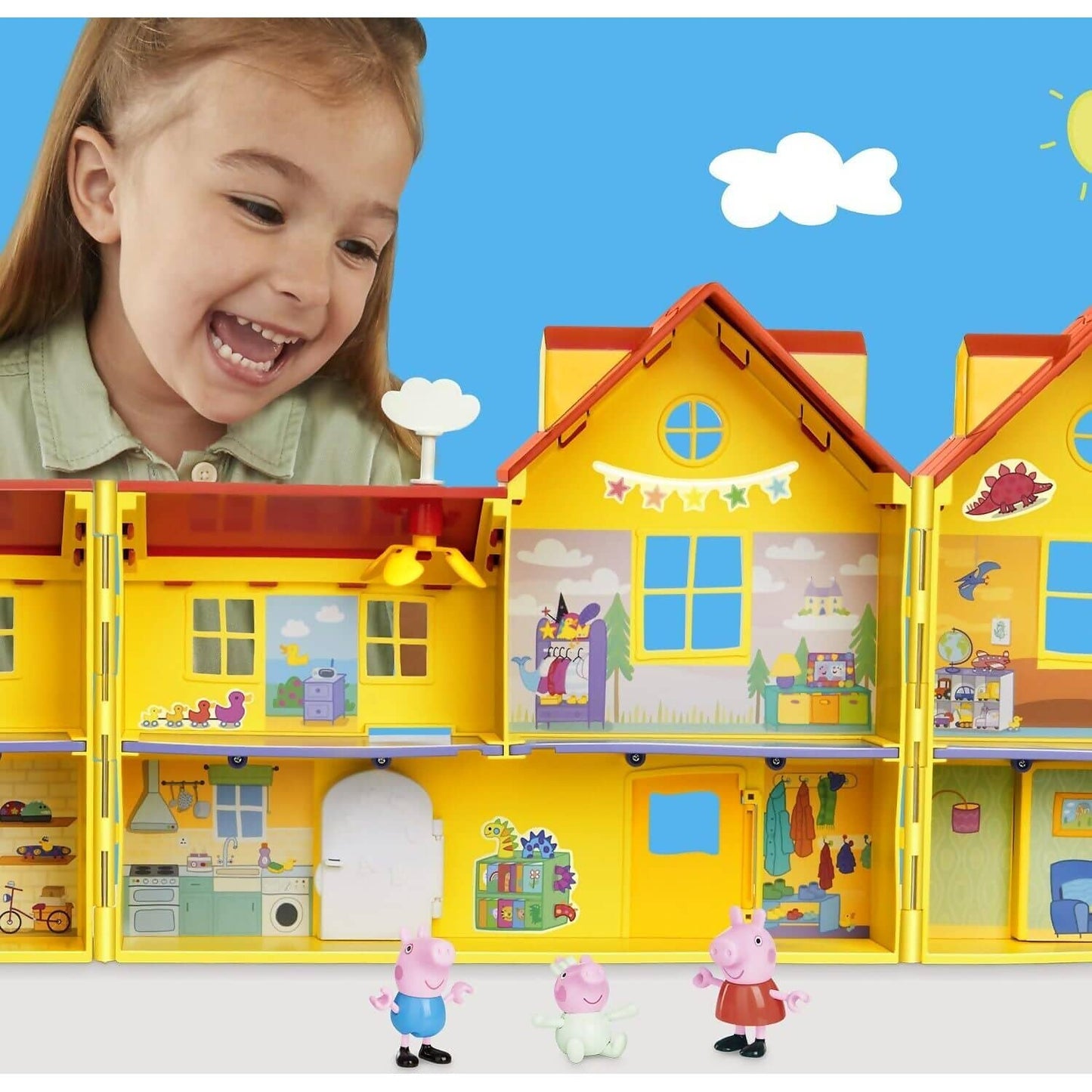 Peppa Pig - Peppa's Big Family House Playset - Hasbro