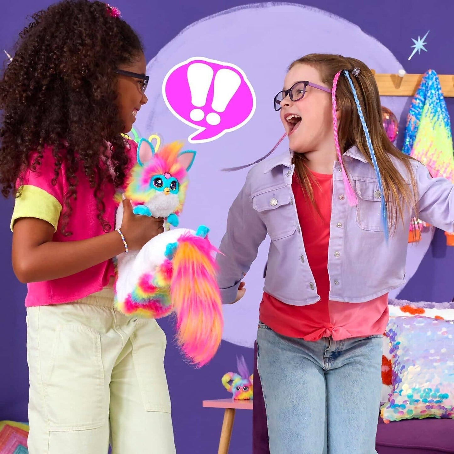 Furby - DJ Furby Rainbow Interactive Toy Plush - Hasbro