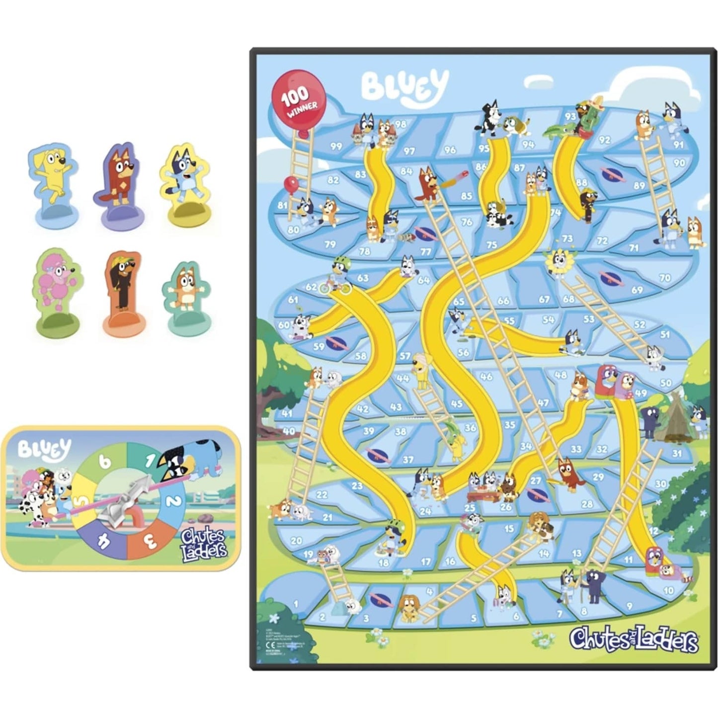 Bluey - Bluey Chutes & Ladders Classic Board Game - Hasbro Games
