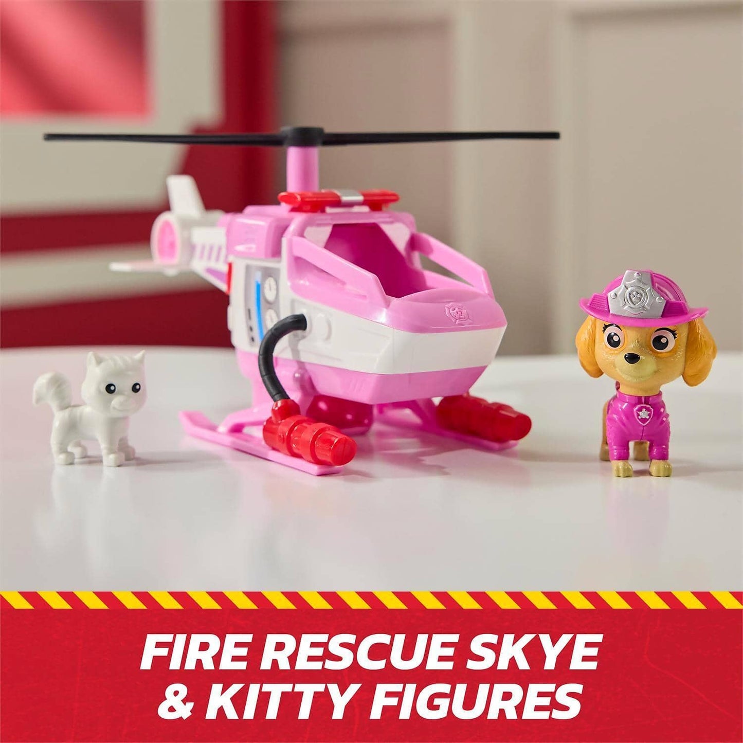 Paw Patrol - Fire Rescue: Rescue Fire Chopper with Skye Figure - Spin Master