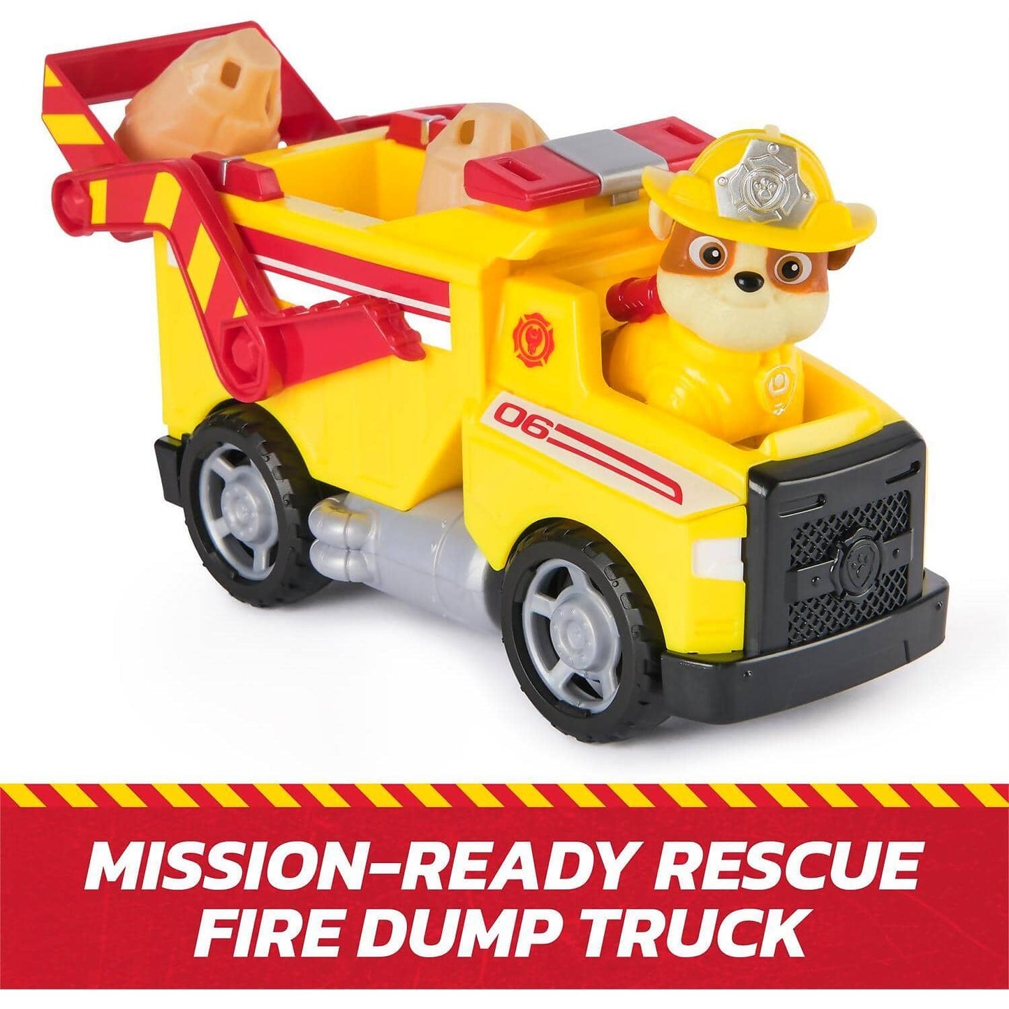 Paw Patrol - Fire Rescue: Rescue Fire Dump Truck with Rubble Figure - Spin Master