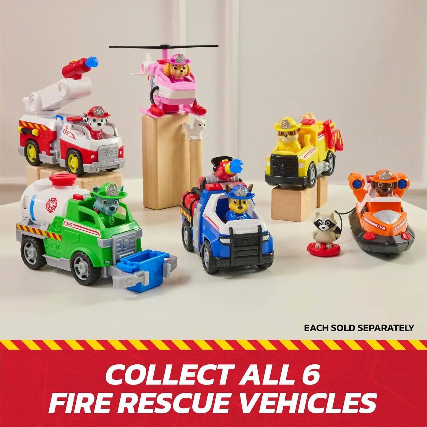 Paw Patrol - Fire Rescue: Rescue Fire Dump Truck with Rubble Figure - Spin Master