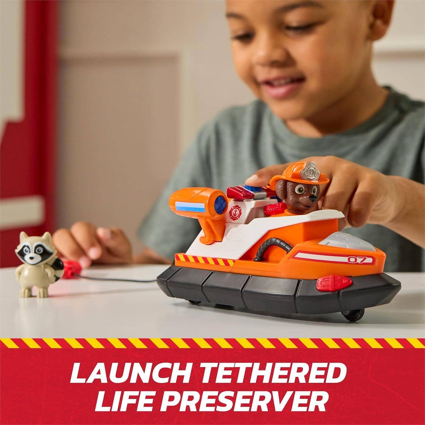 Paw Patrol - Fire Rescue: Rescue Fire Boat with Zuma Figure - Spin Master