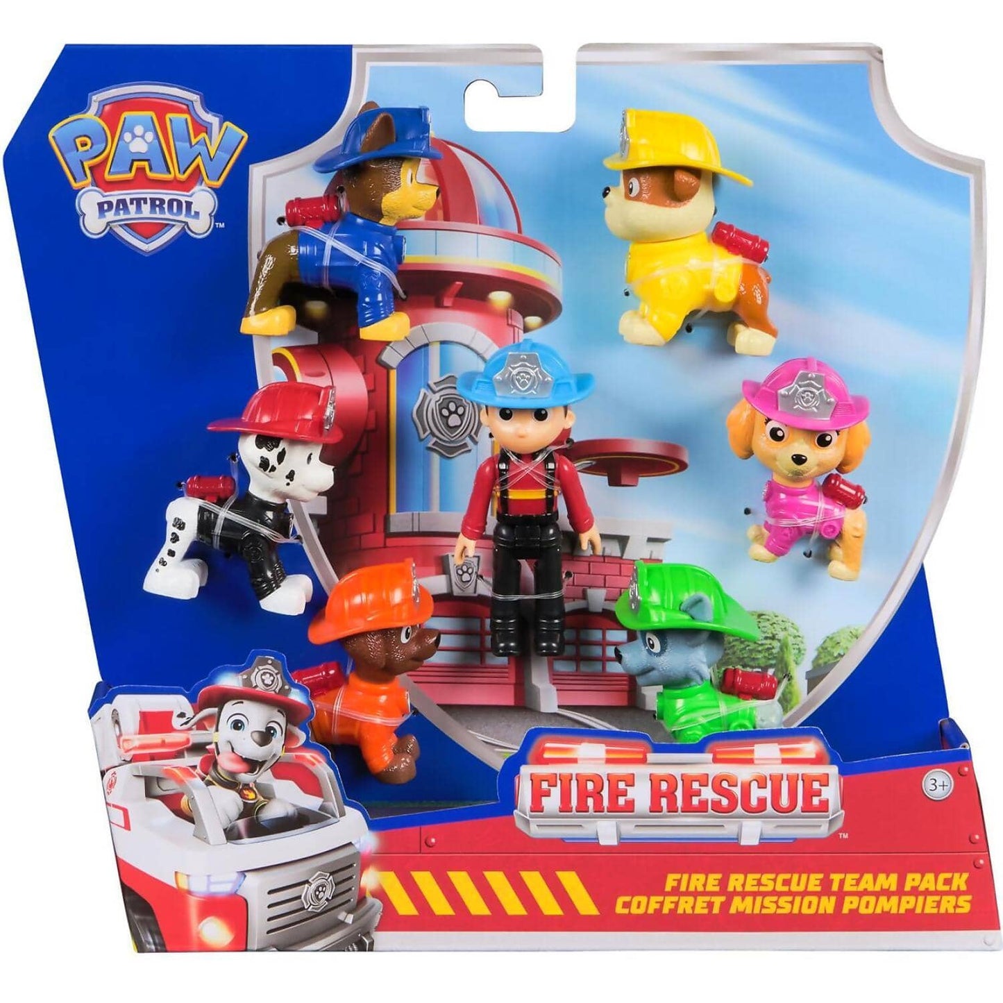 Paw Patrol - Fire Rescue: Team Figures 7 Pack - Spin Master