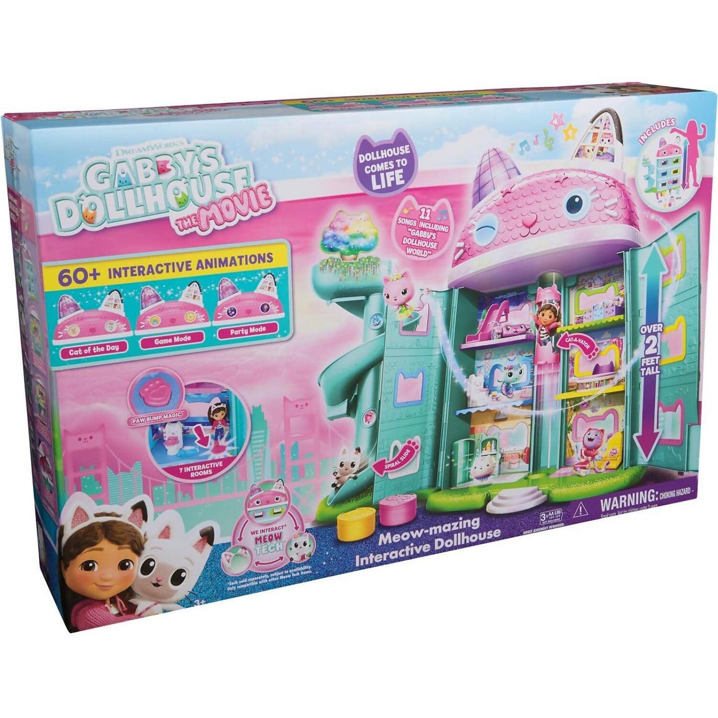 Gabby's Dollhouse - The Movie Meow-mazing Interactive Dollhouse - Spin Master