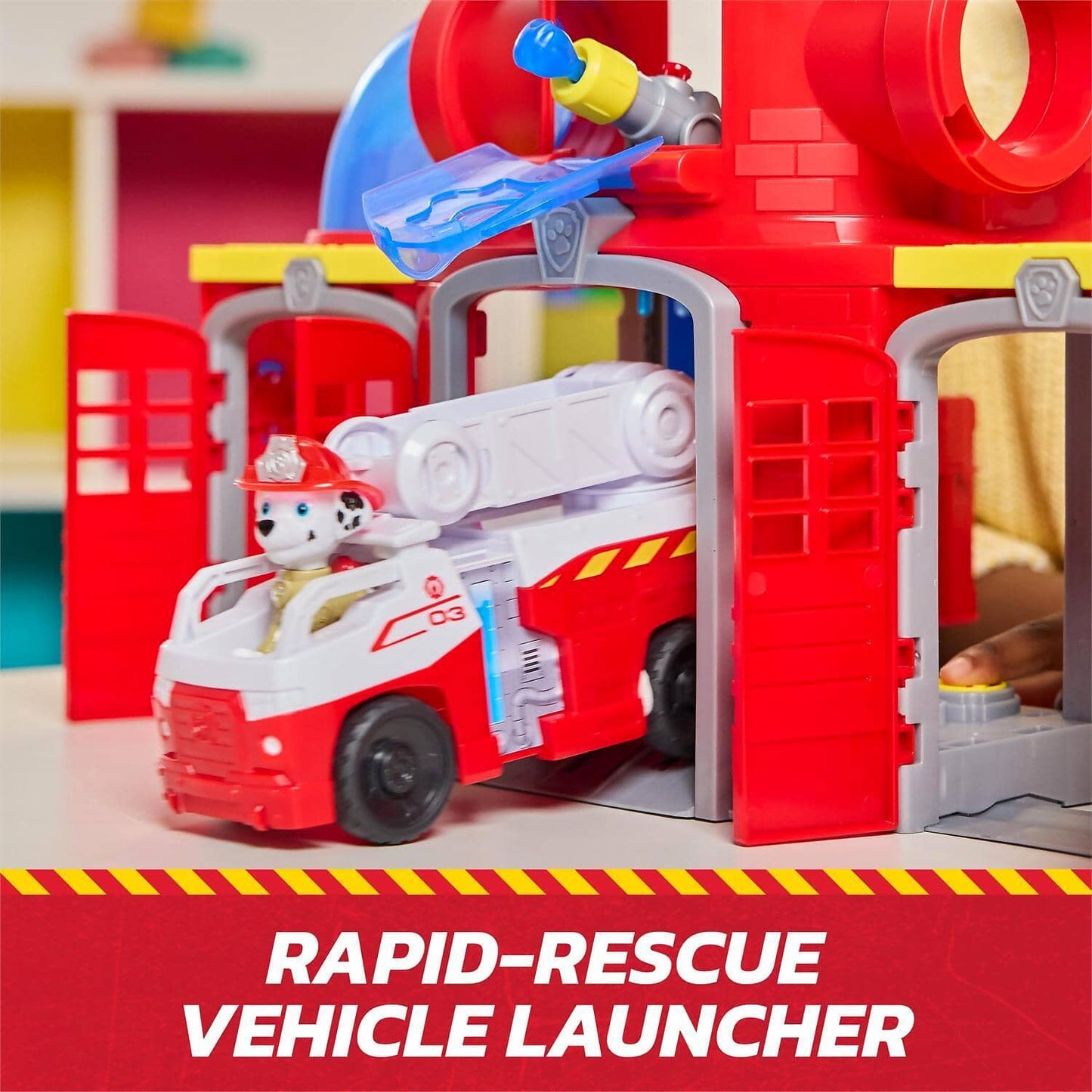 Paw Patrol - Fire Rescue: Fire Rescue Command Center with Marshall Figure Playset - Spin Master