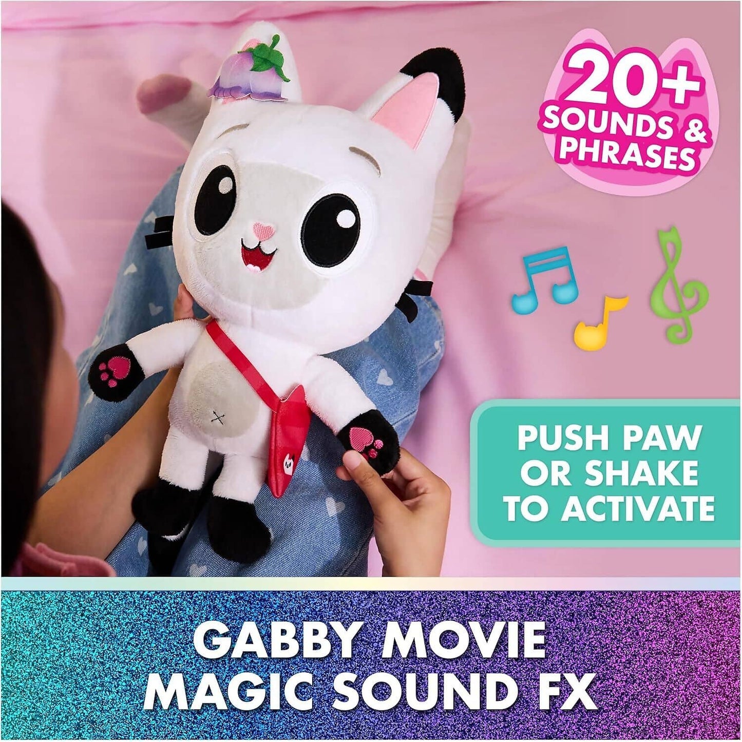 Gabby's Dollhouse - The Movie Meow-mazing Interactive Pandy Paws Plush - Spin Master