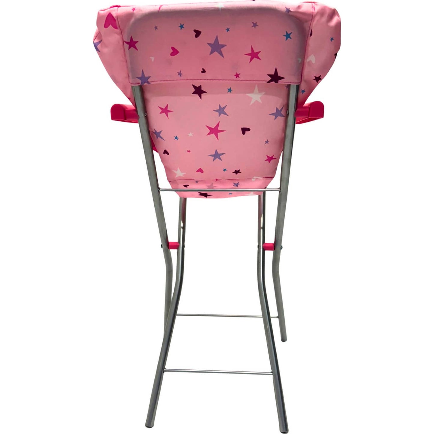 Playworld - Stars & Hearts Doll Highchair - Pink