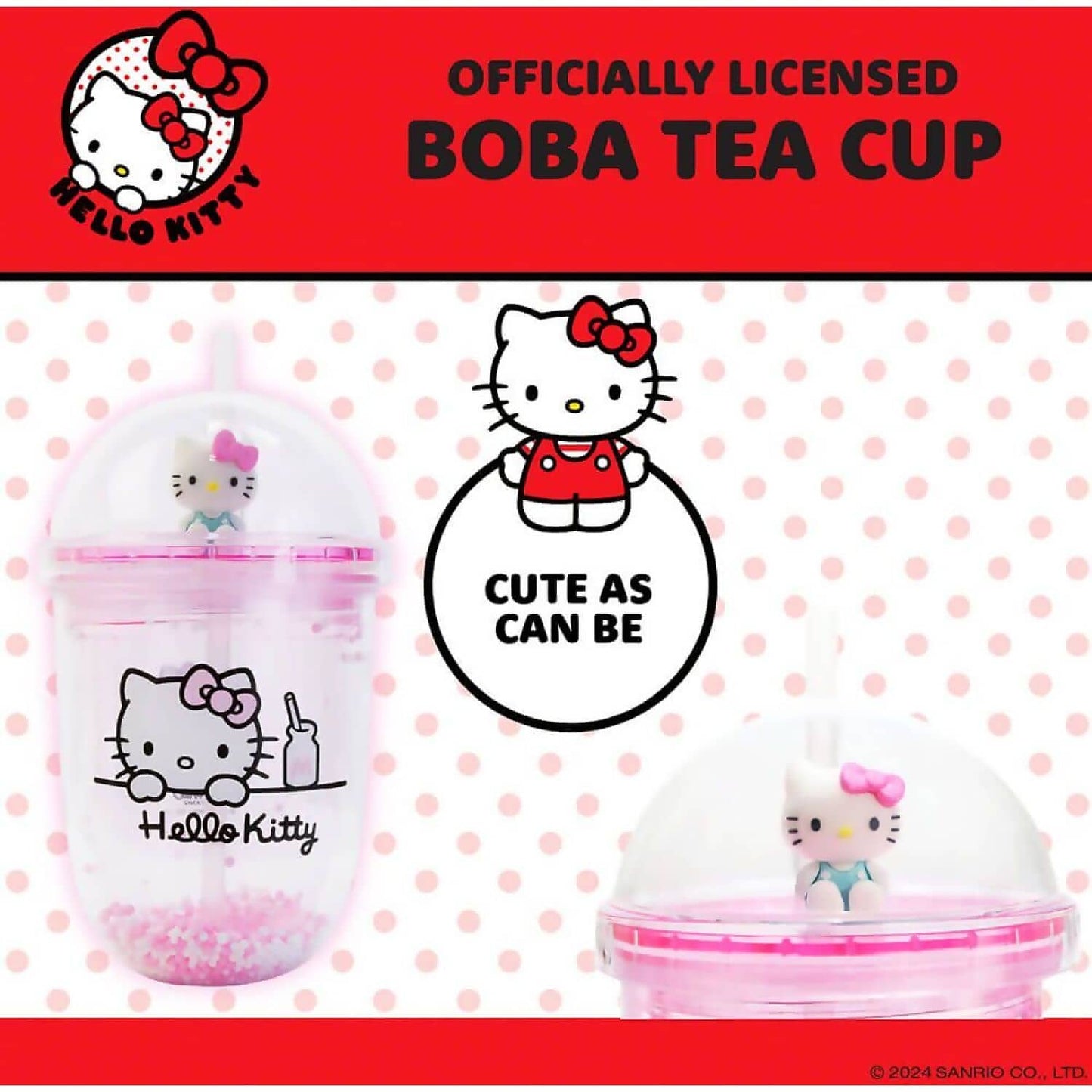 Hello Kitty and Friends - Hello Kitty Boba Cup 350ml - Jasnor