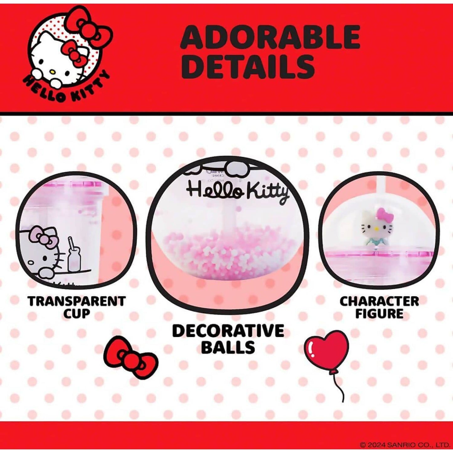 Hello Kitty and Friends - Hello Kitty Boba Cup 350ml - Jasnor