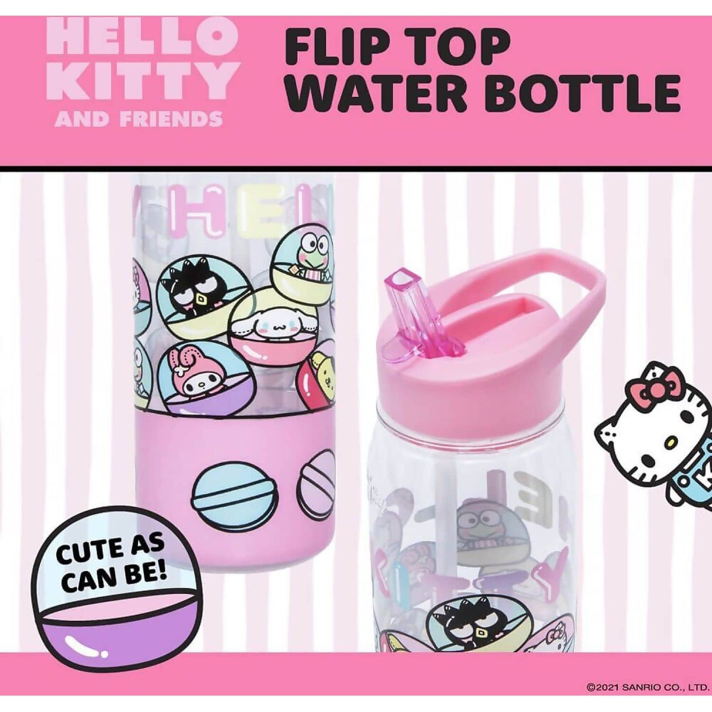 Hello Kitty and Friends - Hello Kitty Flip Top Bottle 650ml - Jasnor