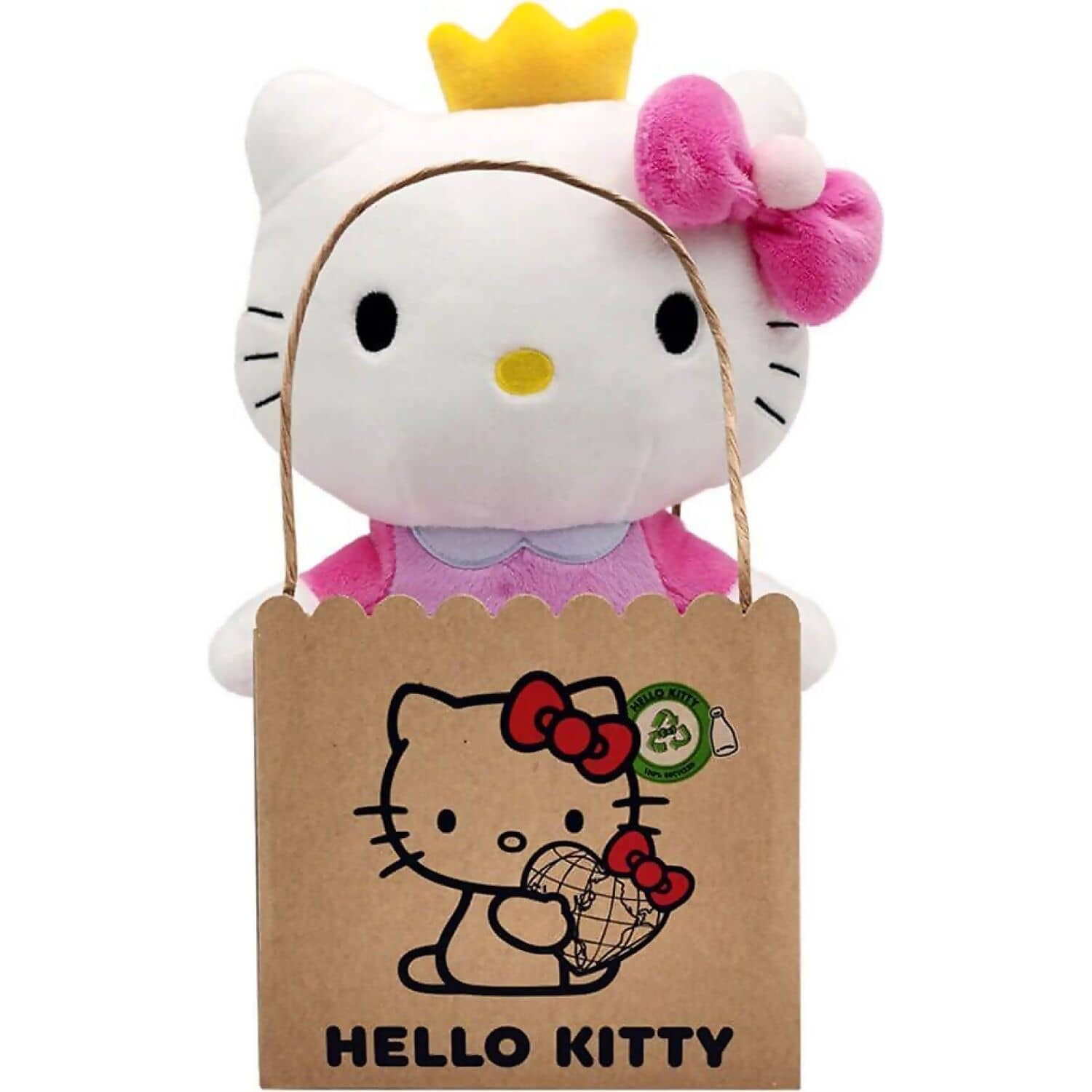 Hello Kitty - And Friends - Hello Kitty Princess Eco Large 24cm Plush - Jasnor