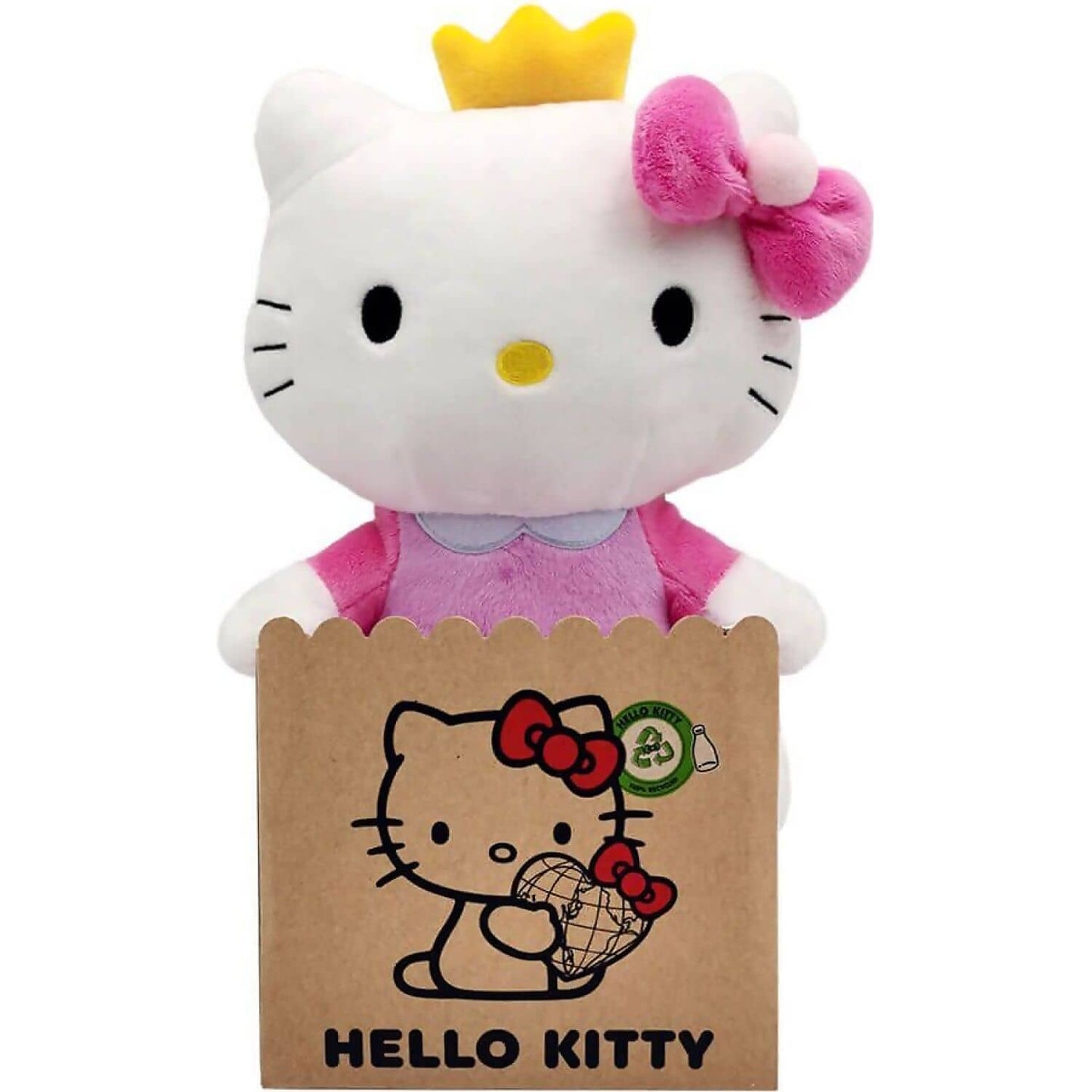 Hello Kitty And Friends - Hello Kitty Princess Eco Large 24cm Plush - Jasnor