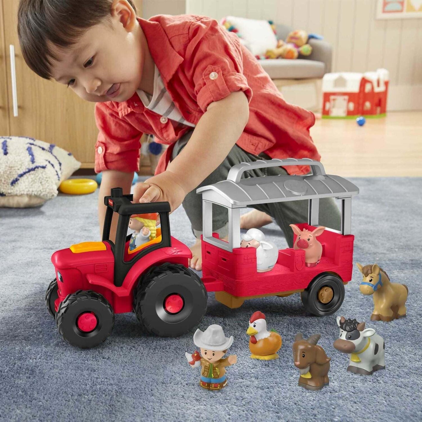 Fisher-Price - Little People Caring for Animals Tractor Set