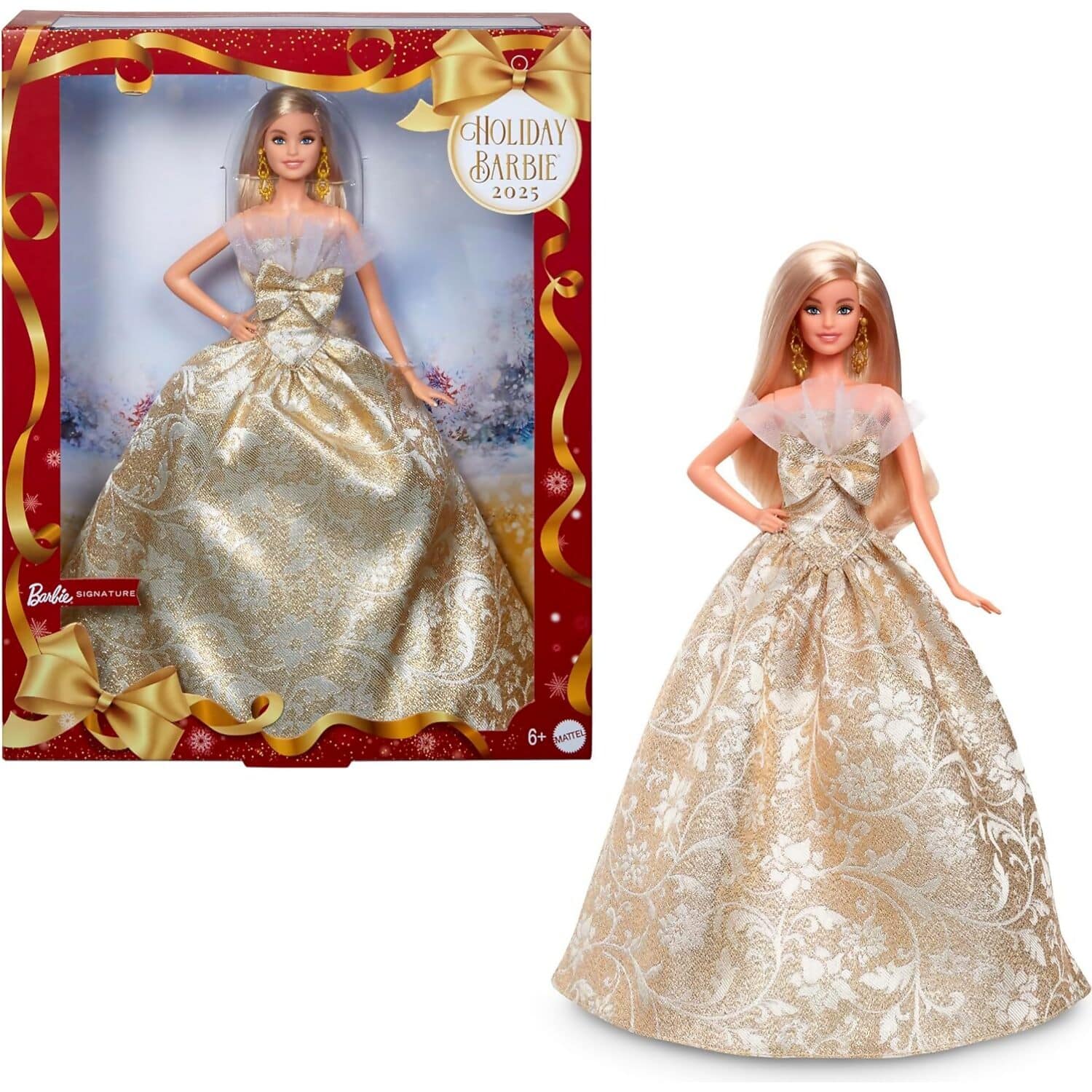 Barbie - Barbie Signature Holiday 2025 Collector Blonde Fashion Doll - Mattel