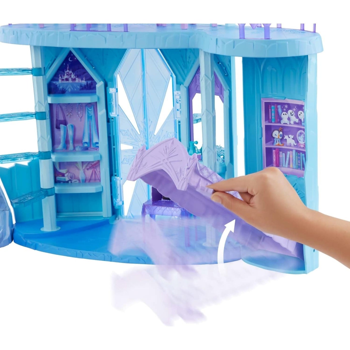 Disney Frozen- Elsa's Frozen Ice Palace Castle Playset with Olaf & Accessories - Mattel